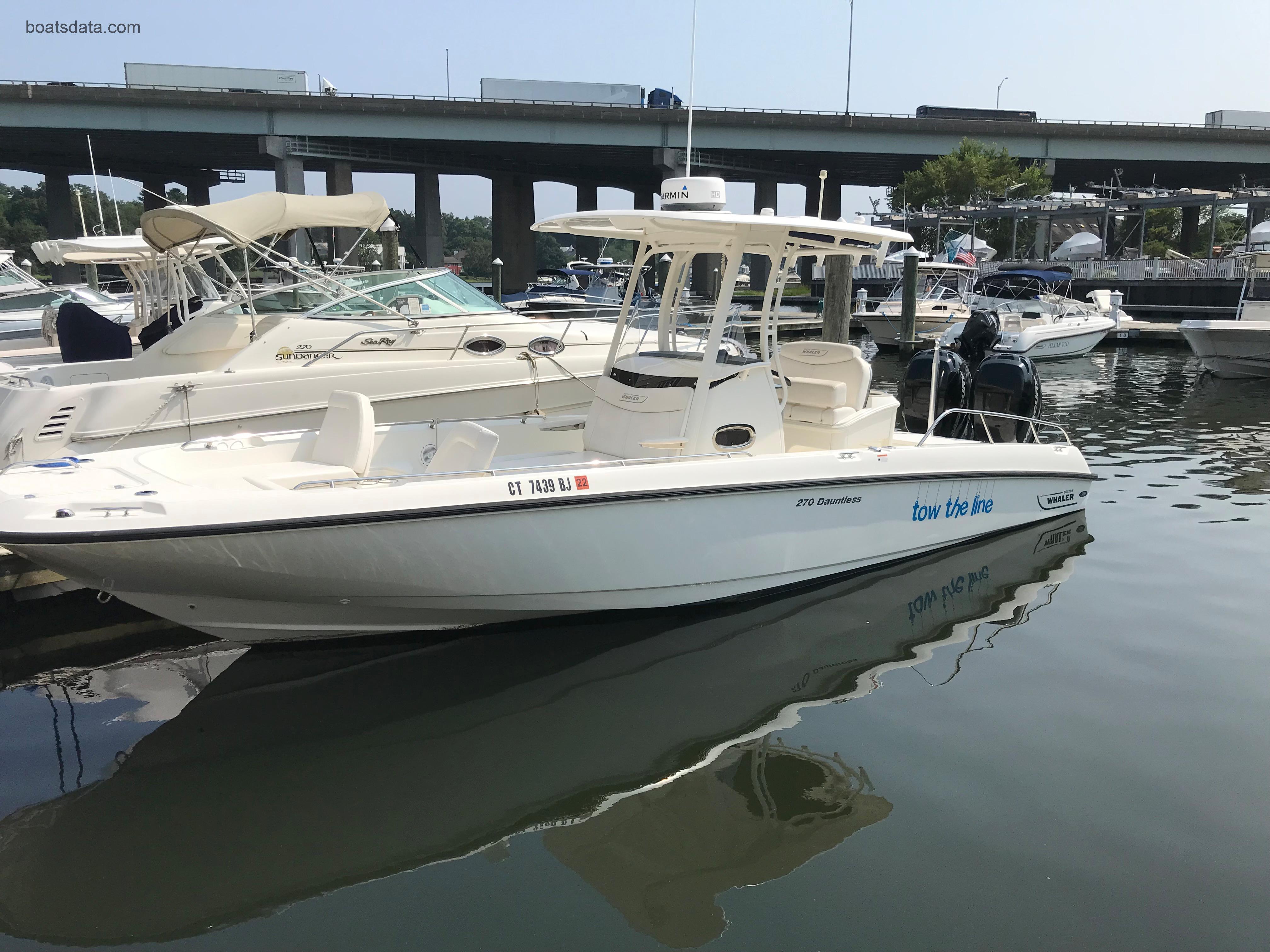 Boston Whaler 270 Dauntless Technical Data 