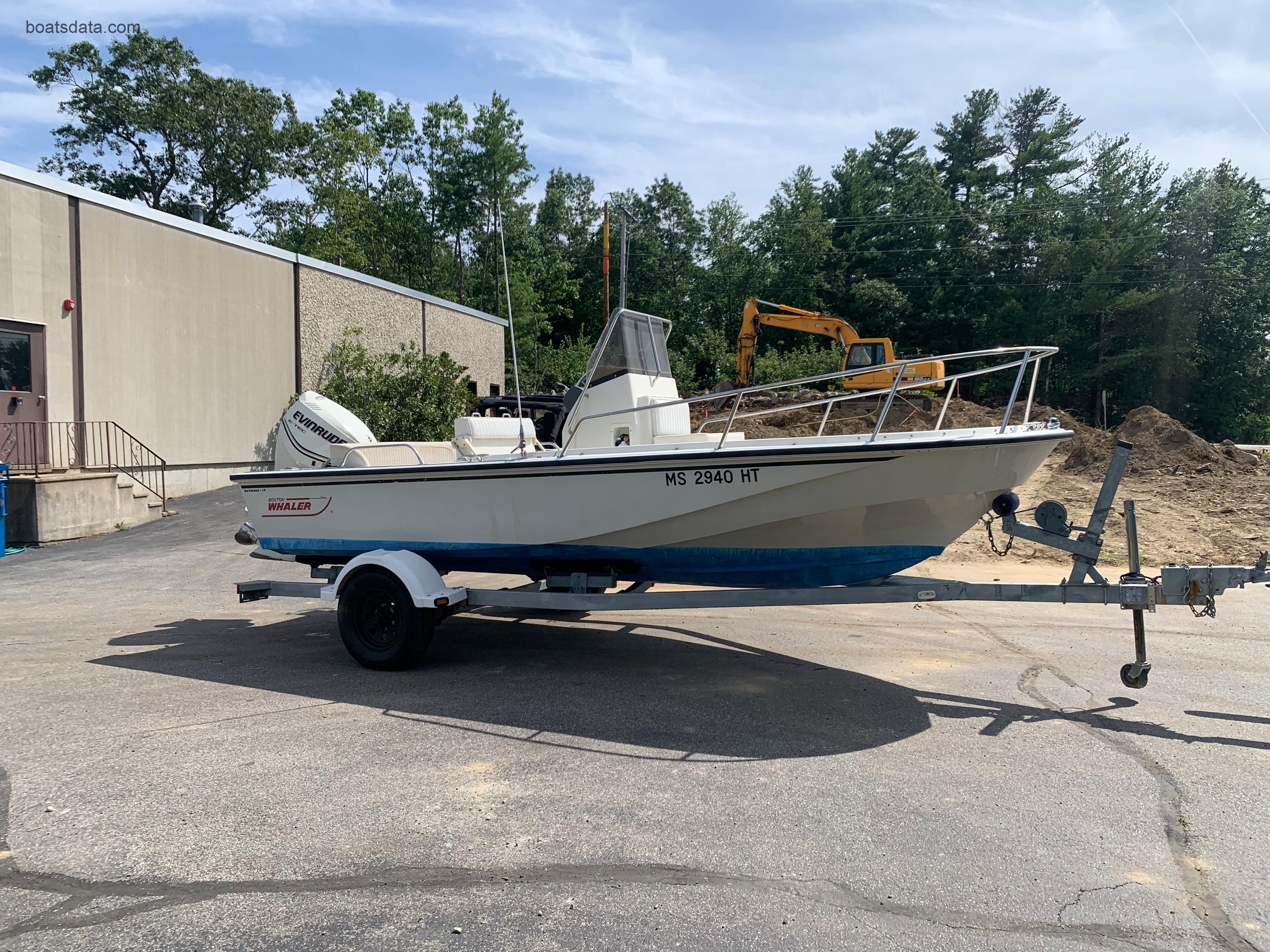 Boston Whaler Outrage 19 tv detailed specifications and features