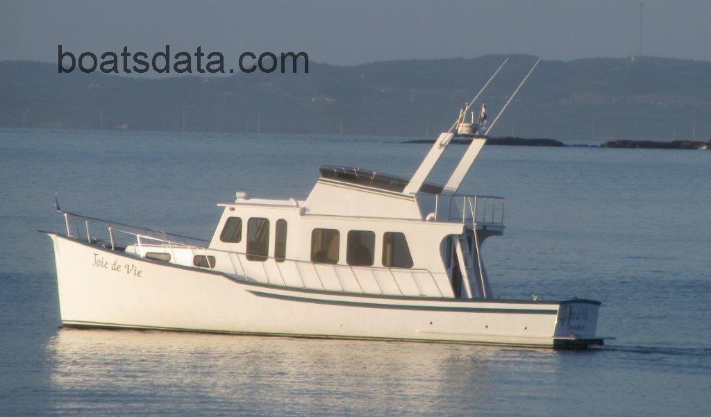 Custom Trawler Type 40 tv detailed specifications and features