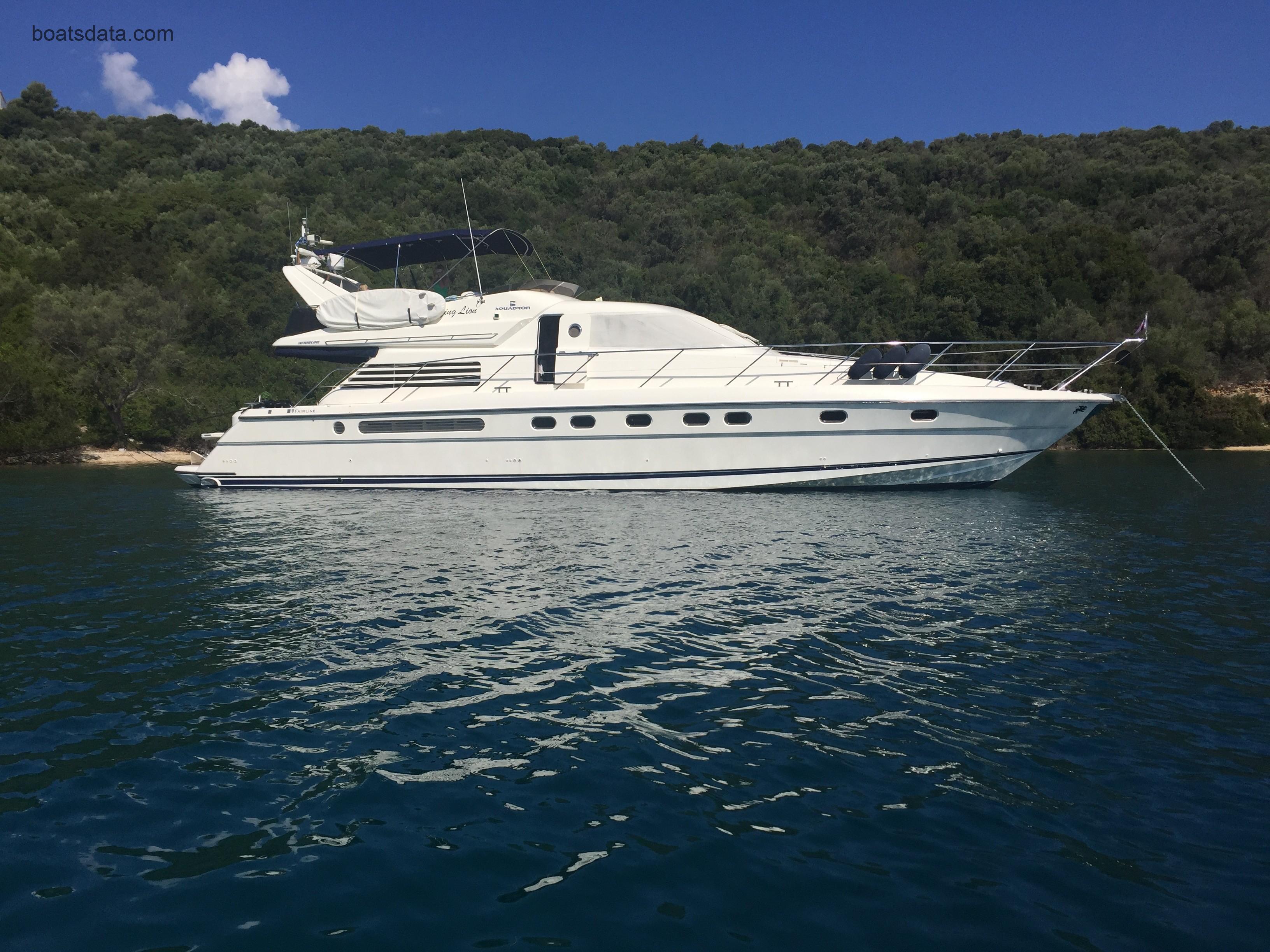 Fairline Sqaudron 62 Technical Data 