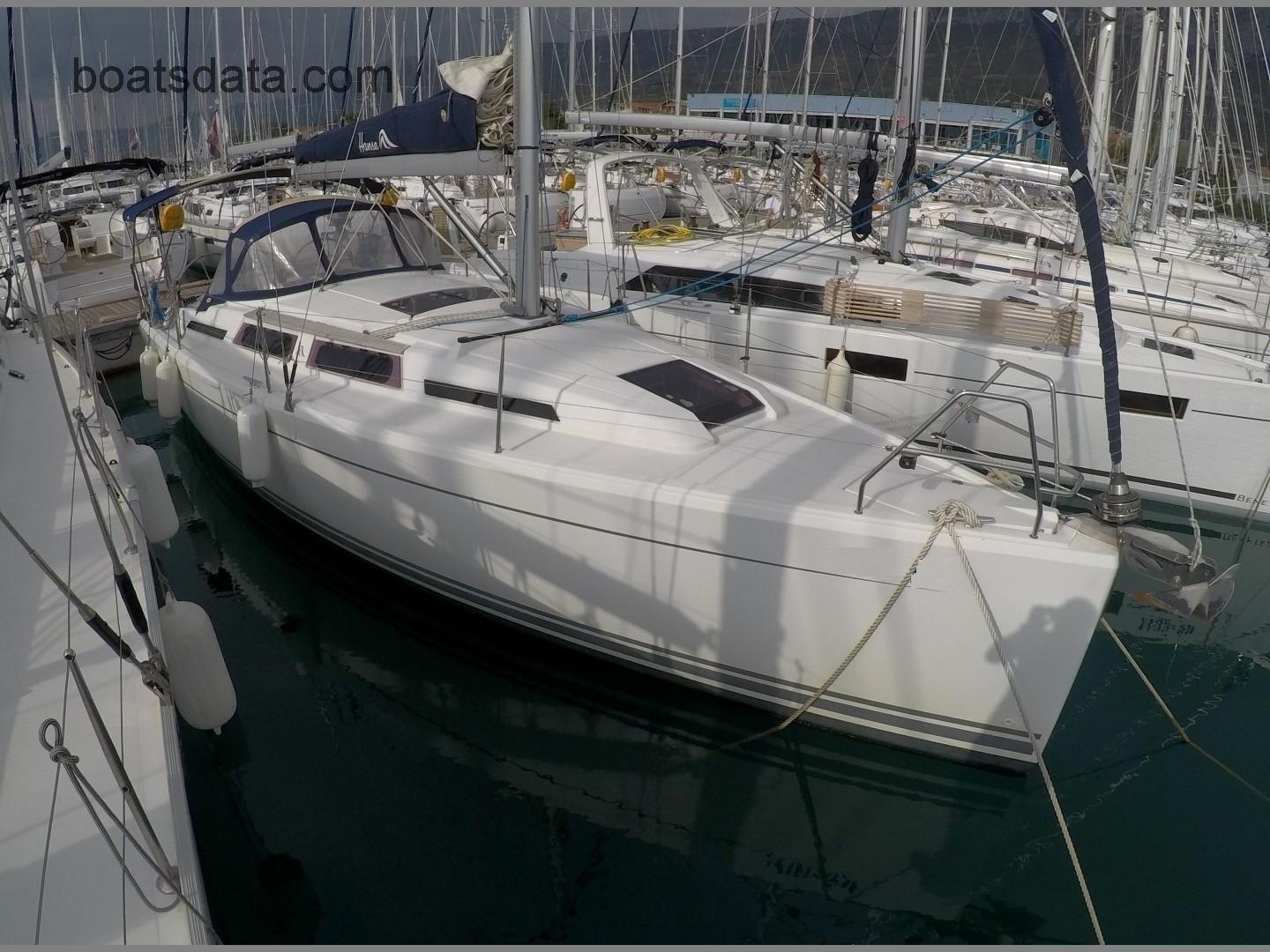 Hanse 345 tv detailed specifications and features