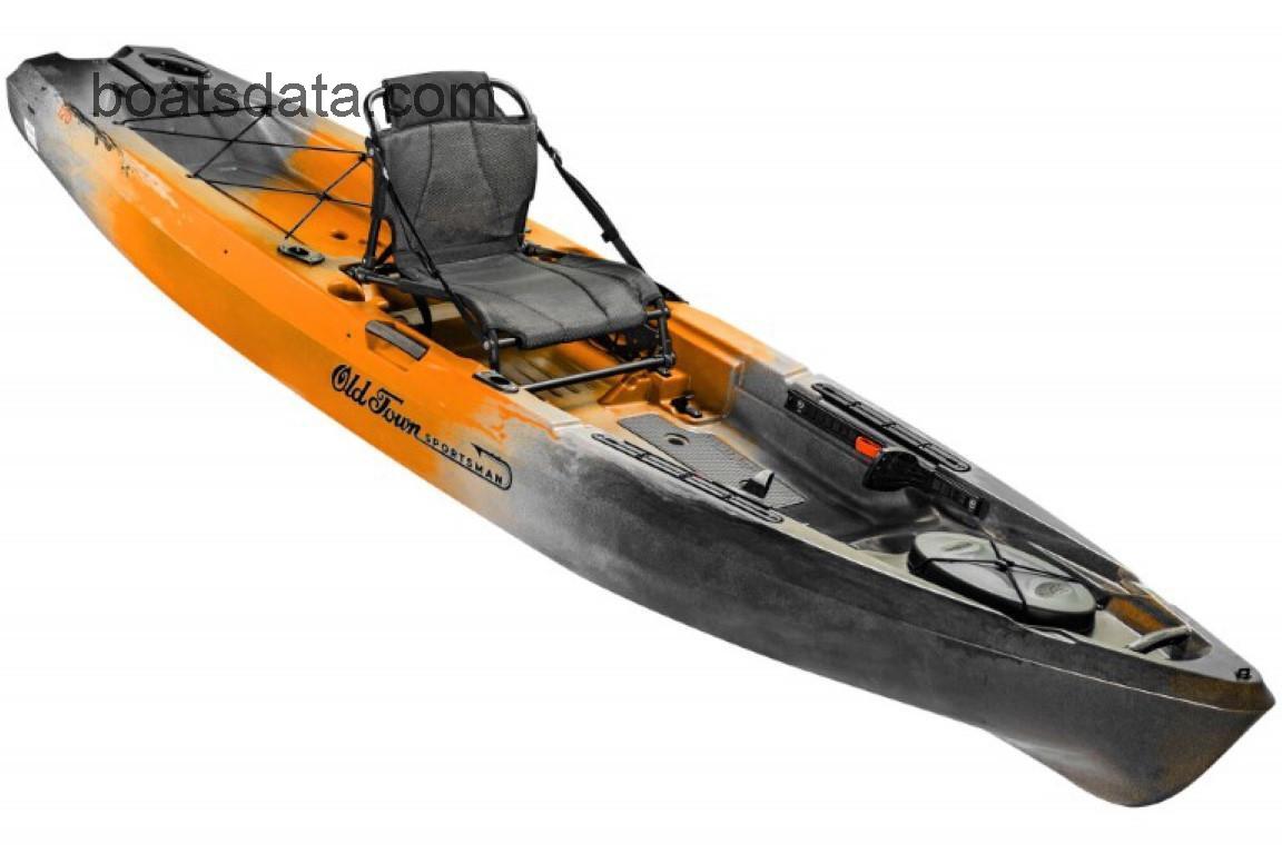 Old Town Sportsman 120 Kayak tv detailed specifications and features