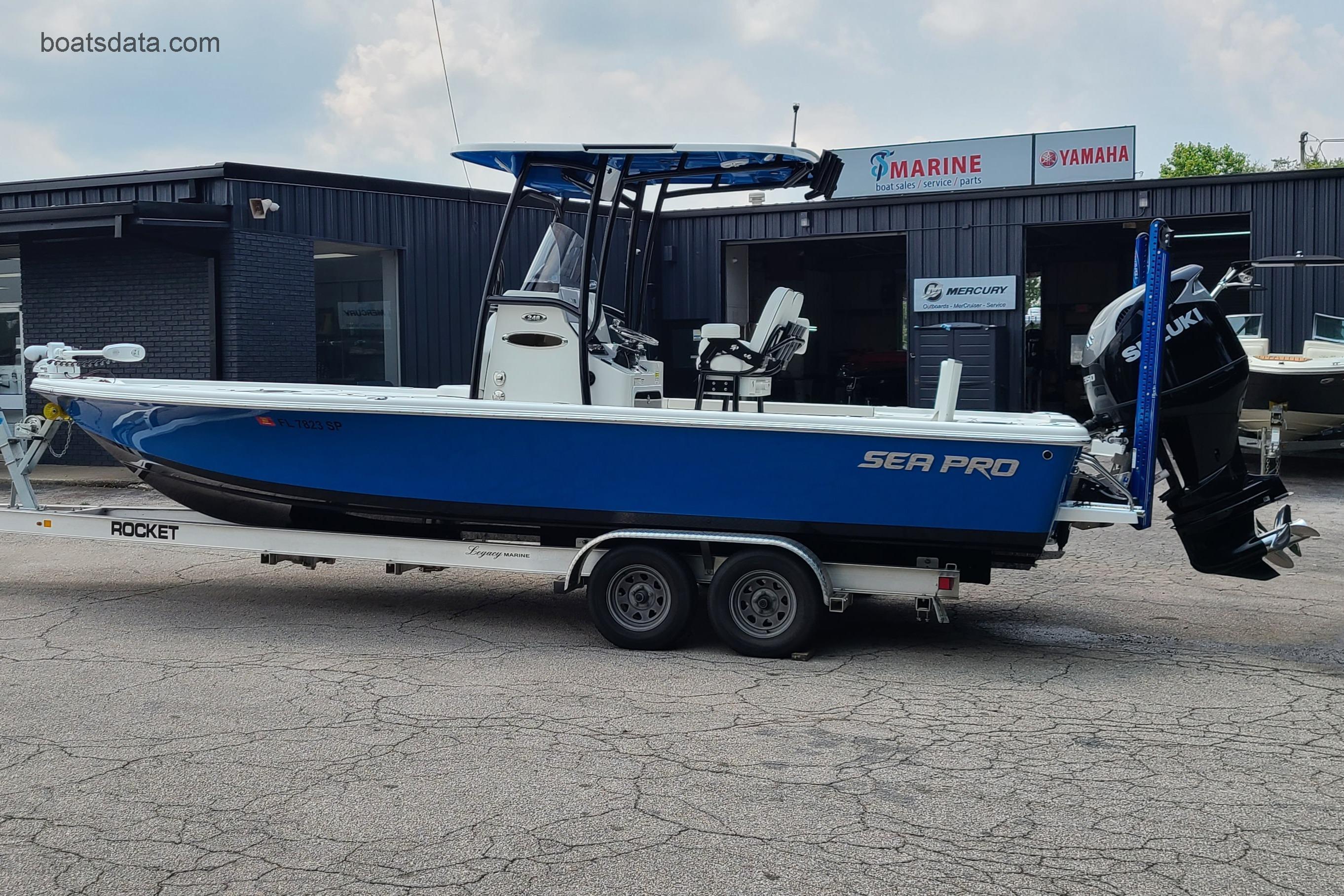 Sea Pro 248 Bay Technical Data 