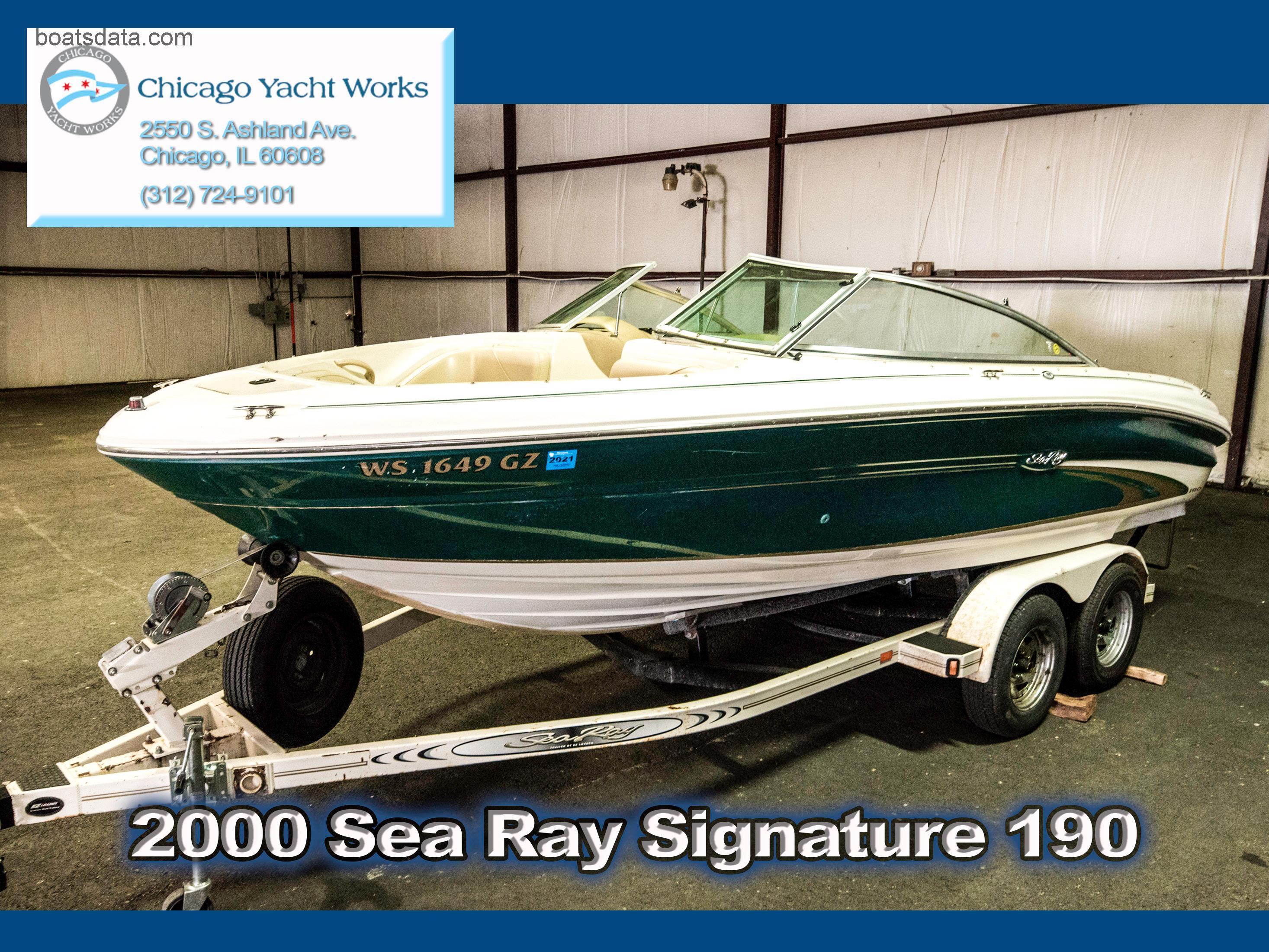 Sea Ray 190 Bow Rider tv detailed specifications and features