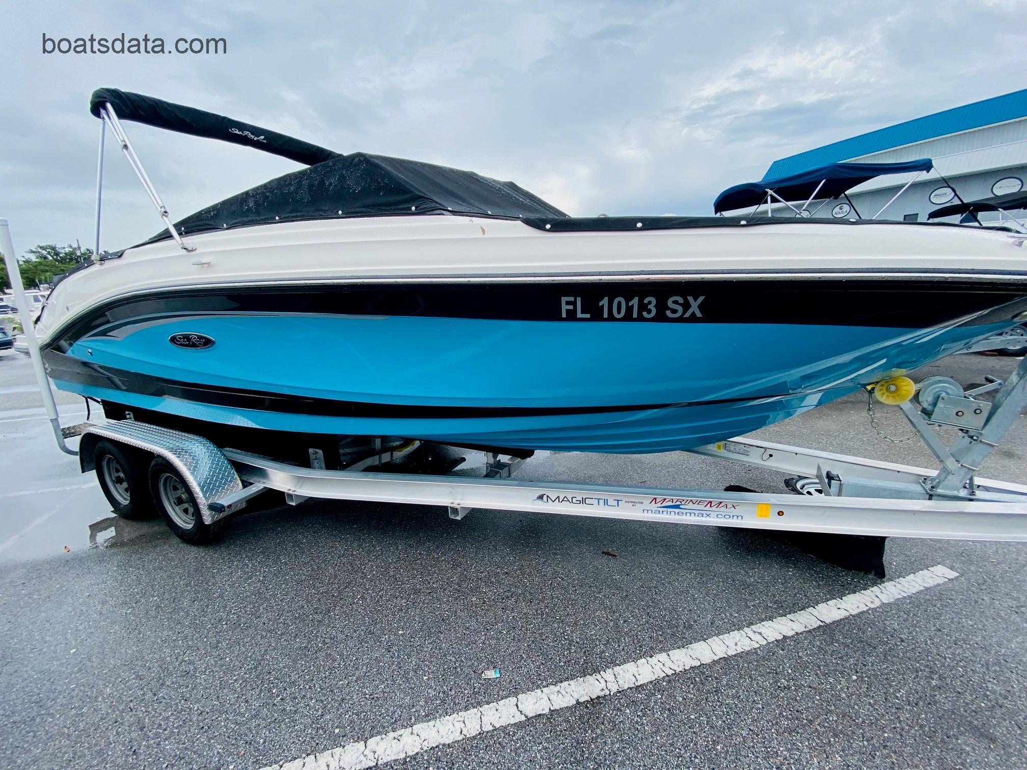 Sea Ray 23 SPX-OB tv detailed specifications and features