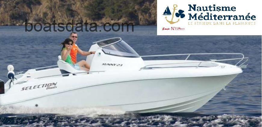 Selection Boats SUNNY 23 tv detailed specifications and features