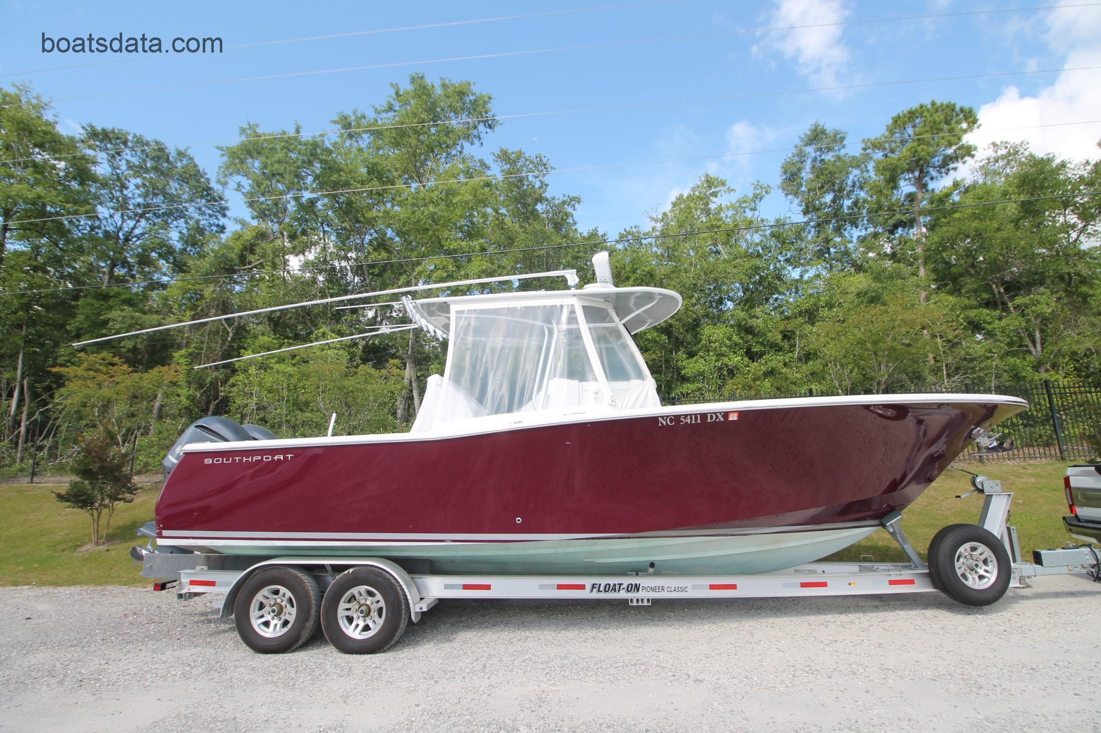 Southport 29 Center Console Technical Data 