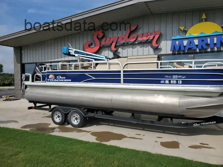 Sun Tracker Fishin' Barge 22 DLX tv detailed specifications and features