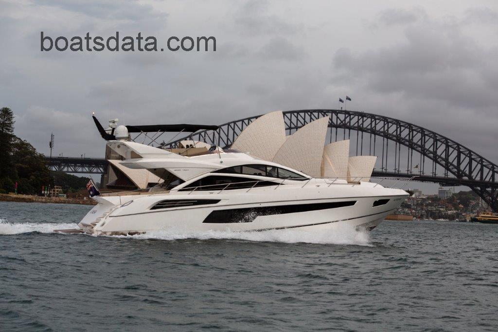 Sunseeker 68 Sports Yacht tv detailed specifications and features
