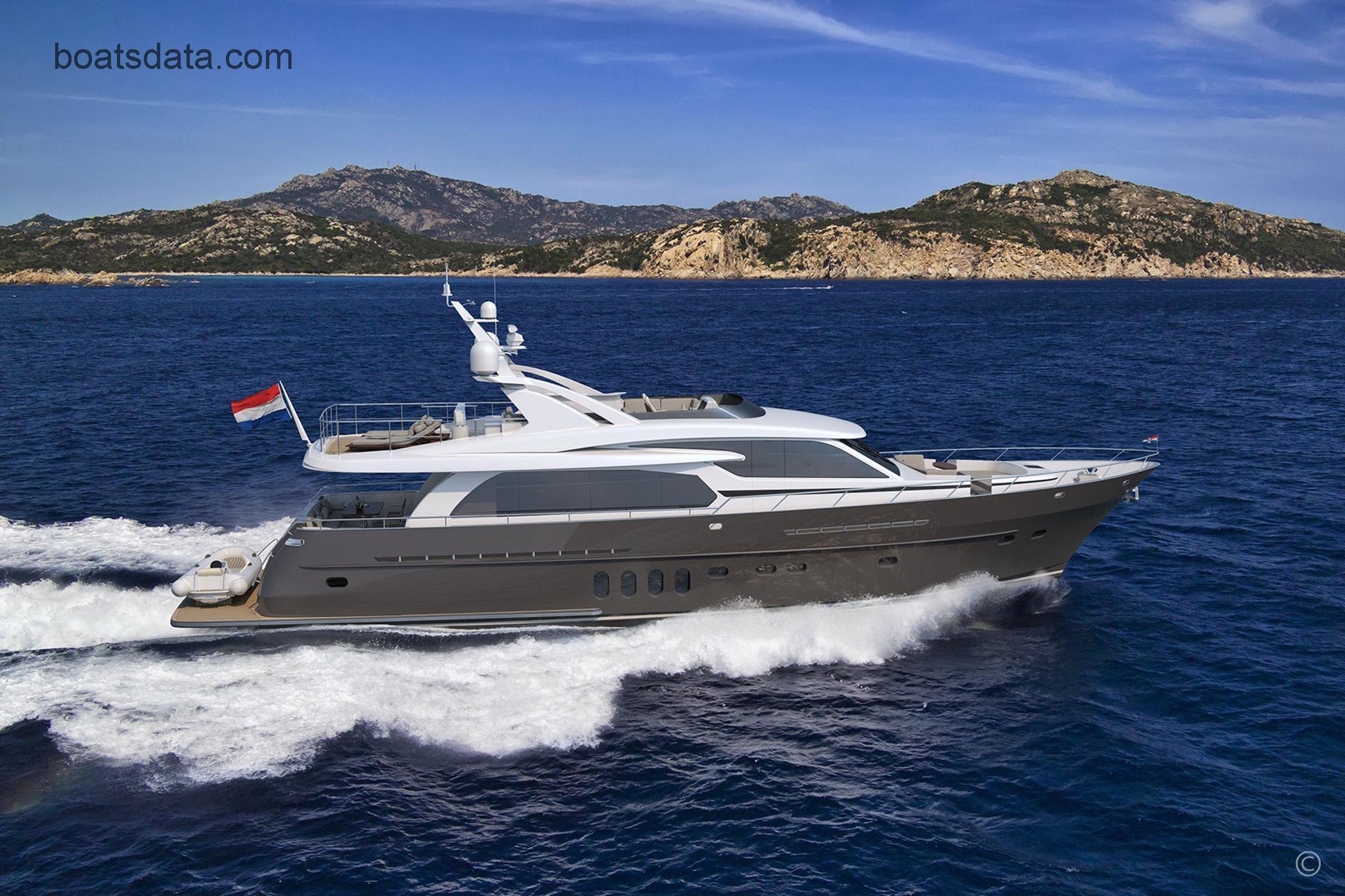 Van der Valk Flybridge 25m Technical Data 