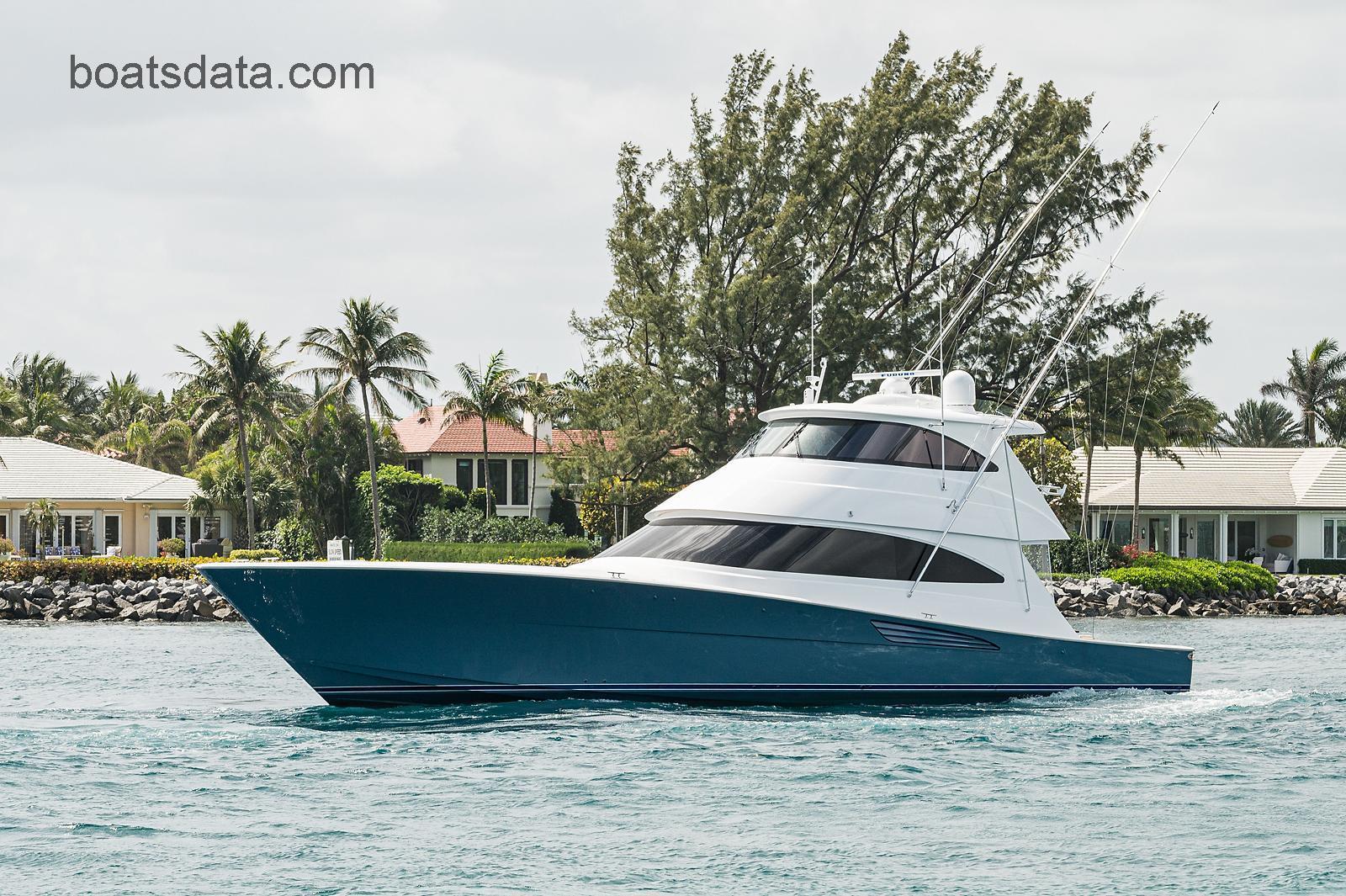 Viking 72 Enclosed Bridge tv detailed specifications and features