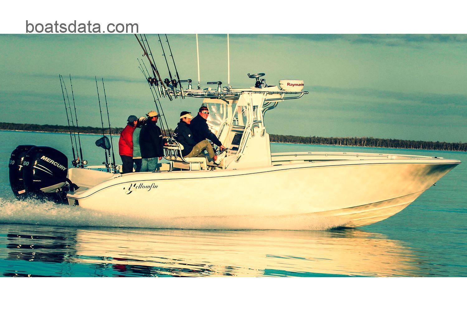 Yellowfin 29 Offshore tv detailed specifications and features